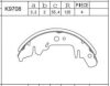 ASIMCO K9708 Brake Shoe Set